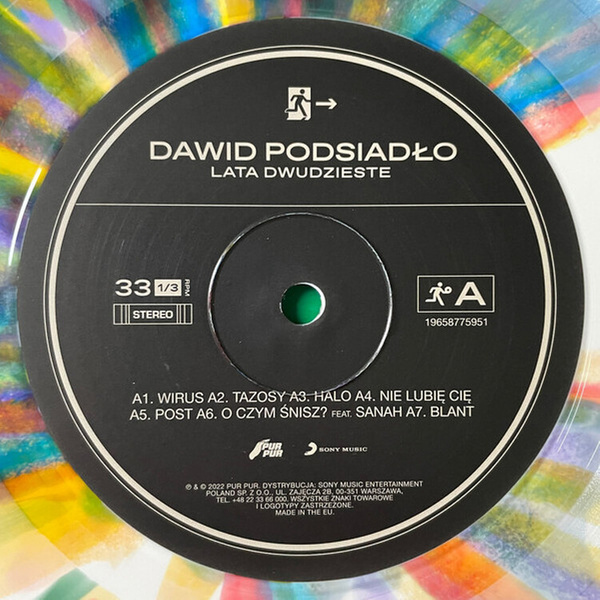 DAWID PODSIADŁO Lata Dwudzieste LP