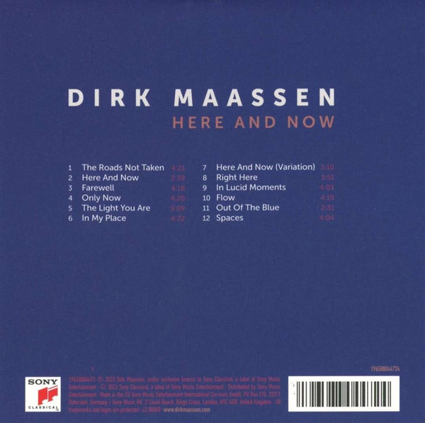 DIRK MAASSEN Here And Now CD