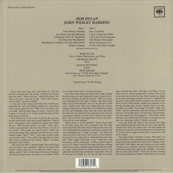 John Wesley Harding (White Vinyl)