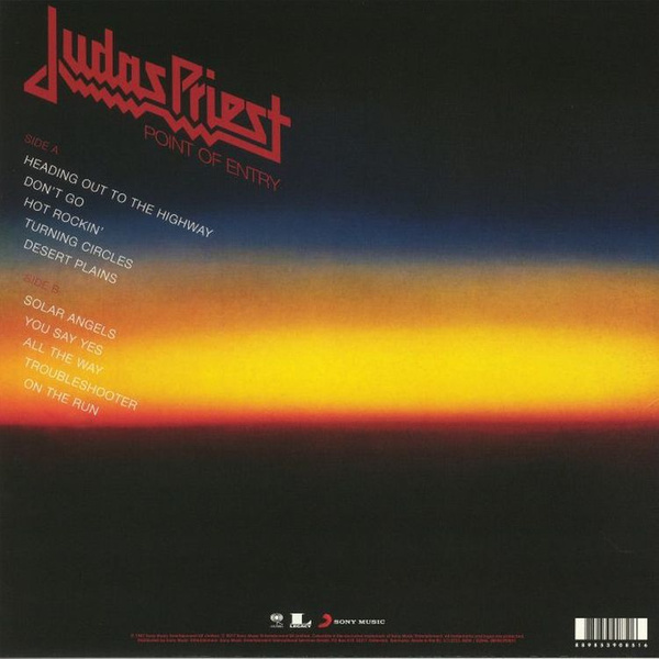 JUDAS PRIEST Point Of Entry LP