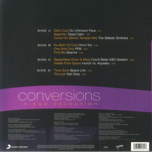 KRUDER & DORFMEISTER Conversions -  A K&d Selection / Remastered By Mischa Janisch 2LP