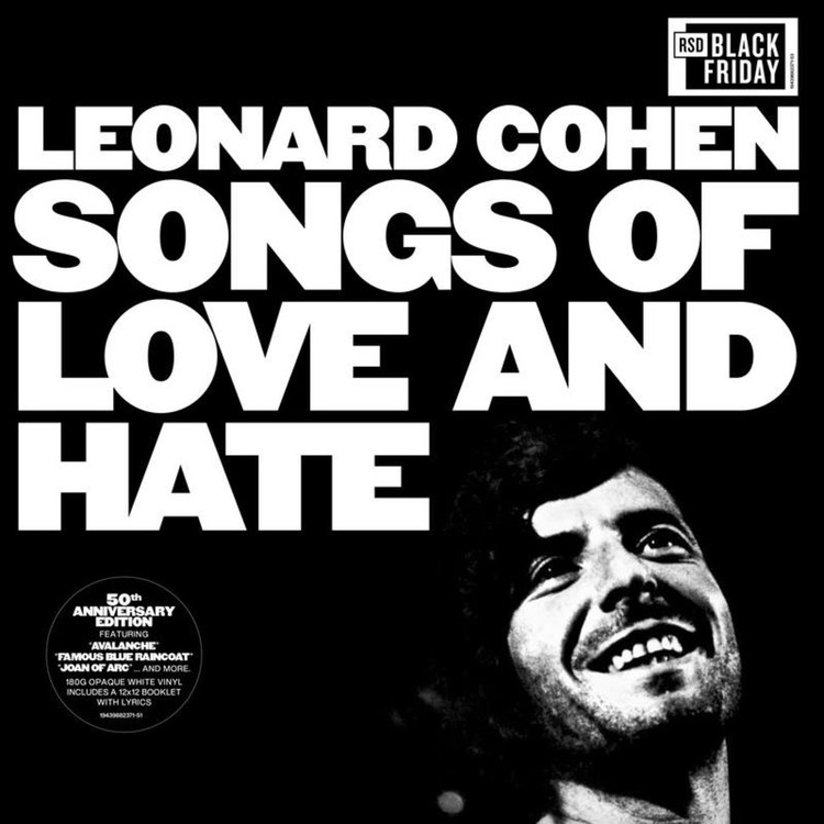 Leonard Cohen - Songs Of Love And Hate (50th Anniversary Opaque White Vinyl) (RSD21) [LP]